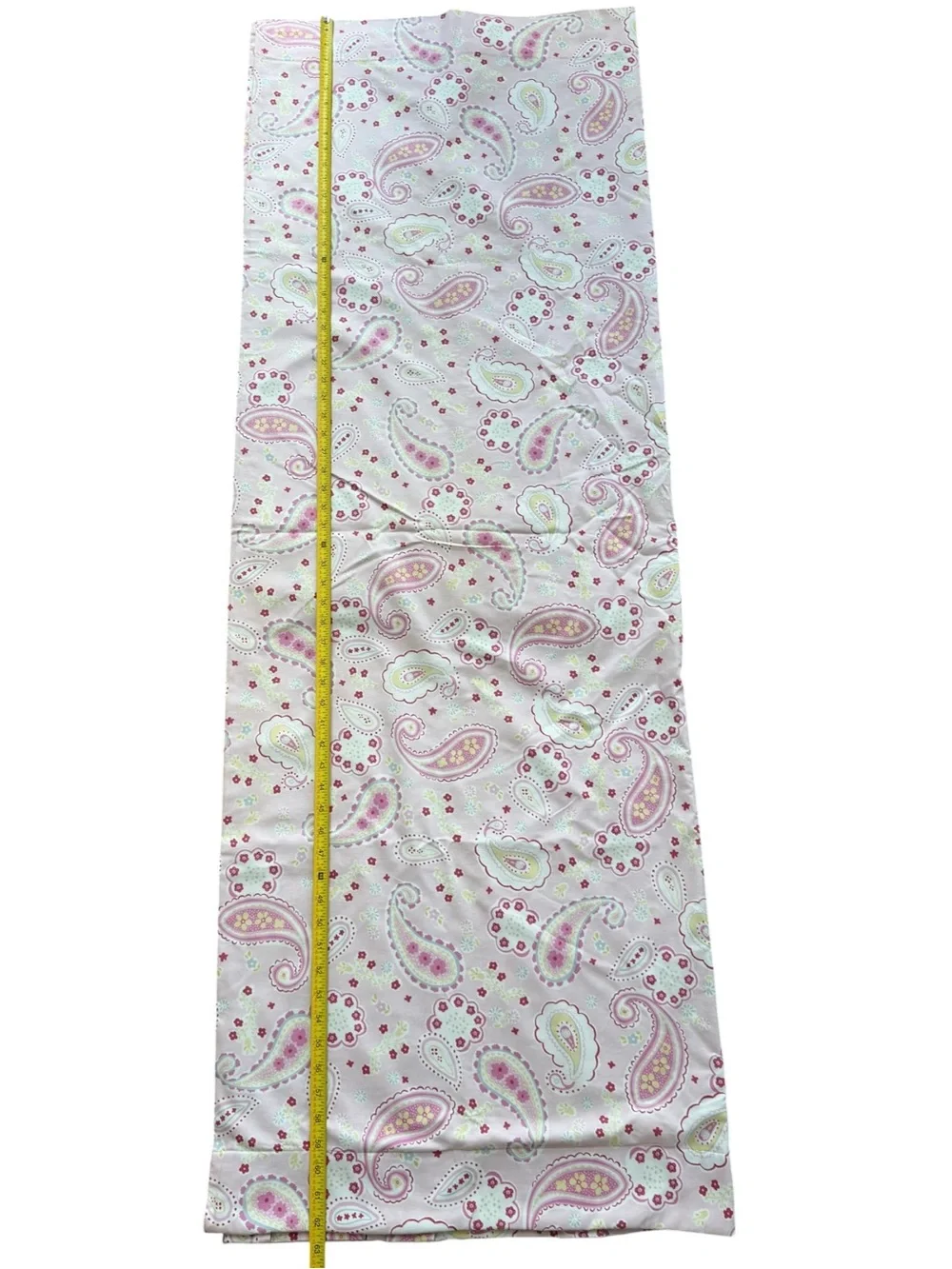Pottery Barn Kids Girls Pink Paisley Window Curtains SET OF 3. 44 x 63 inches.